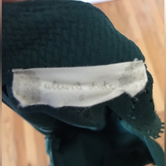 Altar’d State size S dark green dress with lacy cap sleeves, like-new condition - Picture 6 of 8